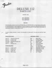Manual de serviço para FENDER Deluxe 112 Amp, amplificador combo de guitarra estado sólido comprar usado  Enviando para Brazil