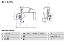 Anlasser starter bosch gebraucht kaufen  Oberlungwitz