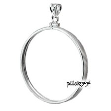 Pingente de borda de moeda prata esterlina moldura moeda águia americana 1 oz, usado comprar usado  Enviando para Brazil