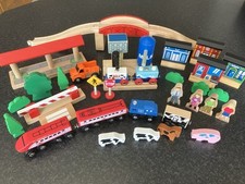 Wooden train set for sale  CHESTERFIELD