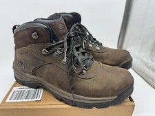 Botas de caminhada Timberland Flume masculinas couro marrom escuro com cadarço no tornozelo ao ar livre - 11 comprar usado  Enviando para Brazil