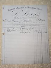 Invoice factory furniture d'occasion  Expédié en Belgium