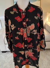 Blusa de seda CITRON Santa Monica inspirada na Ásia multicolorida tamanho OX comprar usado  Enviando para Brazil