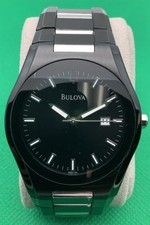 Usado, Bulova 98B126 clássico relógio de aço inoxidável banhado a íons preto comprar usado  Enviando para Brazil