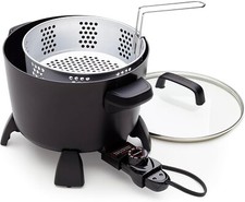 Presto 8 quartos chaleira grande, vaporizador e fritadeira multi-fogão, preto comprar usado  Enviando para Brazil