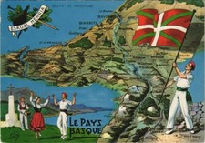 CPM Le Pays Basque - Map - Flag - Types (1166748), usado comprar usado  Enviando para Brazil