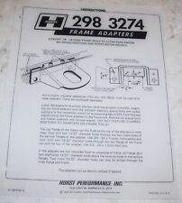 Hurst frame adapter for sale  Stockton