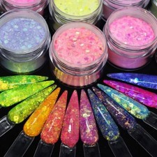 Esmalte em gel 15 g de lantejoulas glitter grosso hexágono acrílico nail art comprar usado  Enviando para Brazil
