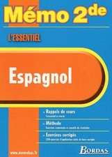 Mémo espagnol seconde d'occasion  Hennebont