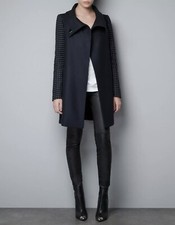 Zara coat navy for sale  DUNDEE