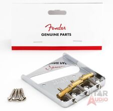 Genuíno Fender American/Mexican Vintage Telecaster 3-Saddle Tele Bridge - Cromado comprar usado  Enviando para Brazil