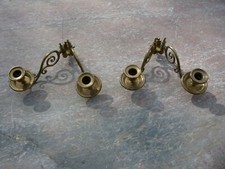 Paire d'appliques de piano en bronze ,musique,luminaire,bougeoir comprar usado  Enviando para Brazil