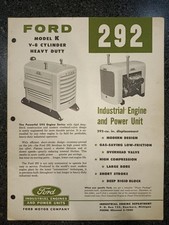 Usado, ORIGINAL Publicidade EUA Catálogo FORD ENGINE - MODELO K V-8 V8 CILINDRO - 292 comprar usado  Enviando para Brazil