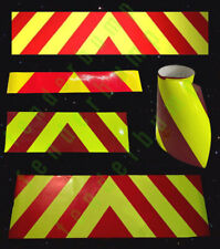 Chevrons de segurança traseira vermelho reflexivo e amarelo Dayglo escolha adesivo OU magnético comprar usado  Enviando para Brazil