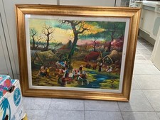 Quadro olio naif usato  Italia
