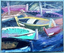 Tableau huile couteau d'occasion  Magny-les-Hameaux