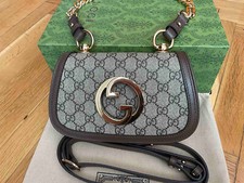 Bolsa Gucci Blondie pequena bege GG bolsa de couro lona corrente dourada e GG genuína comprar usado  Enviando para Brazil
