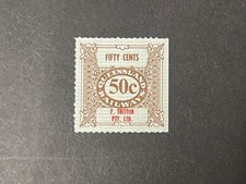 Queensland Railway 50c PRIVATE TRITON MUH taxa de receita imposto goma tropical, usado comprar usado  Enviando para Brazil
