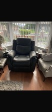 Grey leather rocker for sale  LIVERPOOL