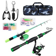 Combo de vara de pesca familiar, 2 peças kit de pesca portátil para viagem pai-filho, 6,8... comprar usado  Enviando para Brazil