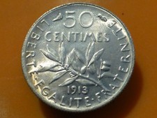 Centimes semeuse 1913 d'occasion  Pont-de-l'Arche