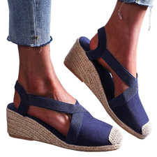 Espadrillas donna blu usato  Cascina