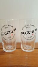 Thatchers pint glasses for sale  DEREHAM
