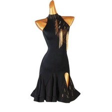 Vestido de dança latina feminino dança profissional vestidos fantasias menina cha conjunto comprar usado  Enviando para Brazil