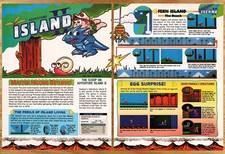 Adventure Island II NES Nintendo - 2 páginas impressão de videogame anúncio pôster arte 1991 comprar usado Adventure Island II NES Nintendo - 2 páginas impressão de videogame anúncio pôster arte 1991 comprar usado  Enviando para Brazil