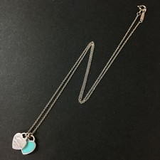 TIFFANY&CO. Colar Pingente de Prata 925 Please Return to Double Heart/2BF0111, usado comprar usado  Enviando para Brazil