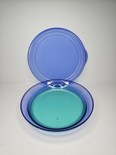 Tigela Tupperware Sheerly Elegant Illusions verde azul 1,5L com tampa, rasa  comprar usado  Enviando para Brazil