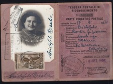 1954 tessera postale usato  Palermo