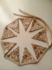 Bunting banner beige for sale  HAVANT