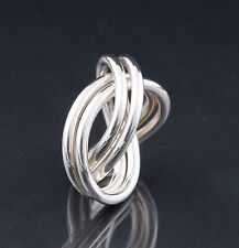 Usado, Anel GEORG JENSEN Sterling Alliance duplo # 554B. Projetado por Allan Scharff.  comprar usado  Enviando para Brazil