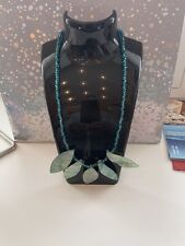 Necklace blue beaded for sale  KETTERING