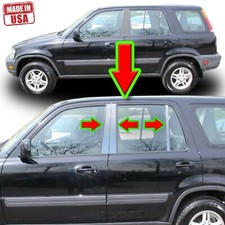 Usado, Guarnição de pilar cromado para Honda CRV 97-01 6 peças conjunto tampa de porta poste de janela espelhado comprar usado  Enviando para Brazil