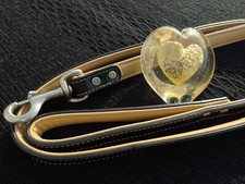 Hundeleine leder zweifarbig gebraucht kaufen  Lage