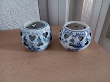 Teelichter keramik blau gebraucht kaufen  Gladbeck