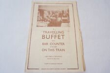 Menu buffet de carro restaurante ferroviário 1946 LNER   comprar usado  Enviando para Brazil
