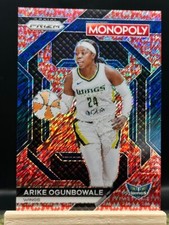 Używany, 2024 WNBA Prizm Monopoly - Arike Ogunbowale - Red Shimmer Prizm 086/100 - WNBA14 na sprzedaż  Wysyłka do Poland
