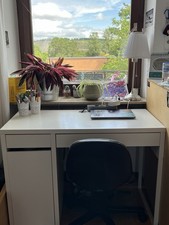 Weißer ikea micke gebraucht kaufen  Würzburg