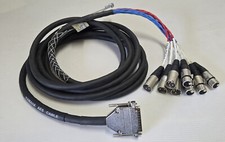 Cabo de E/S Yamaha AES 8 Canais DB25 para XLR M/F Audio Snake 15 pés comprar usado  Enviando para Brazil