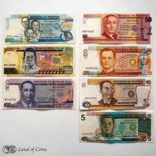 FILIPINAS: conjunto de 7 notas de Piso das Filipinas., usado comprar usado  Enviando para Brazil