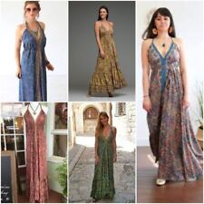Lote por atacado de 10 peças vestido feminino indiano tamanho livre feminino maxi sortido seda sar comprar usado  Enviando para Brazil