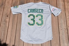 Novo! Camiseta de beisebol masculina XXL Jose Canseco Oakland Athletics A's cinza, usado comprar usado  Enviando para Brazil