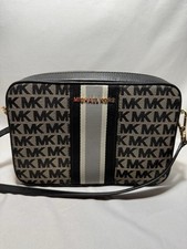 Bolsa tiracolo Michael Kors jet set preta design logotipo MK comprar usado  Enviando para Brazil