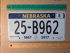 License plate nebraska for sale  San Diego