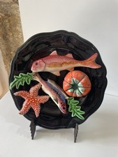 Assiette barbotine trompe d'occasion  Saint-Georges-de-Reneins