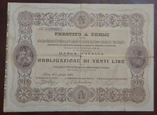Obbligazione lire della usato  Italia