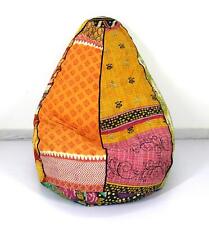 Usado, Vintage feito à mão de algodão Floral Kantha bordado Boêmio Poltrona Bean Bag comprar usado  Enviando para Brazil